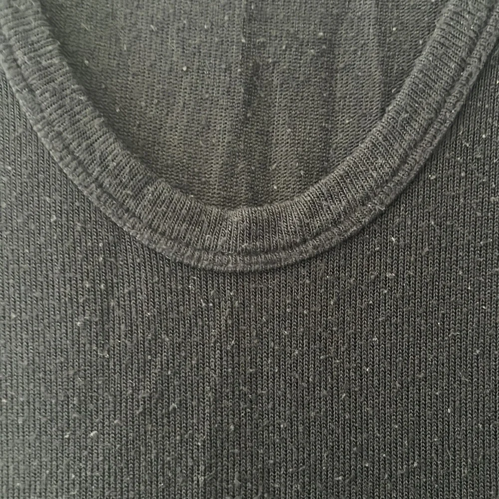 Free People Exposed Sides Soft Black Slouchy Tank Top